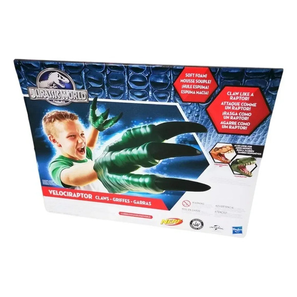 Nerf Jurassic World Dinosaur Velociraptor Soft Claws Set  Child Halloween - Picture 3 of 5